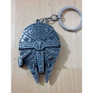 Star Wars Millenium Falcon Metal Detailed Keychain Key Chain US Seller